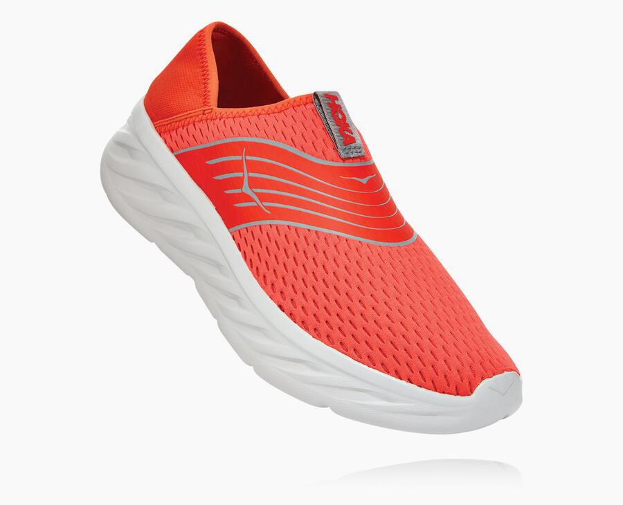 Hoka One One Mens Sandals - ORA Recovery - Red - FLQJ64852
